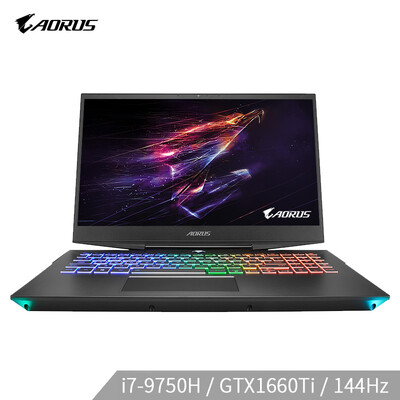 

GIGABYTE AORUS 15-SA 156 narrow side AI game book i7-9750H GTX1660Ti 16G 512GM22T 144Hz killer RGB