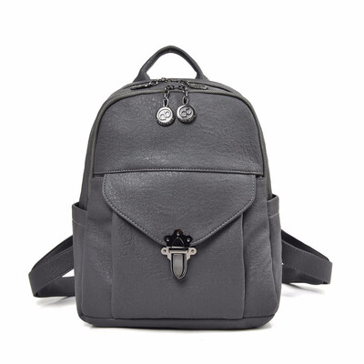 

PU Leather Backpack Women Bag Female Backpacks for School Teenagers Girls Fashion Ladies Travel Bags Woman Bagpack with Zipper