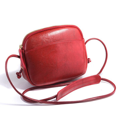 

2019 New Crossbody Bags For Women Simple Casual Mini Candy Color Shell Messenger Bag For Girls Flap PU Leather Shoulder Bags