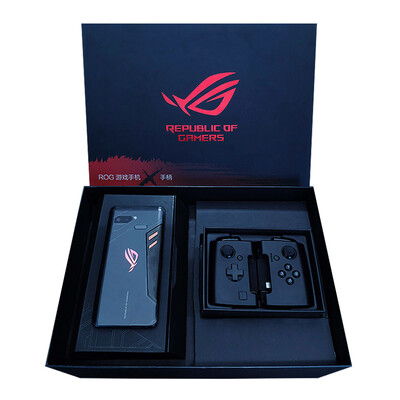 

Gamevice handle gift set ROG esports game mobile phone 8GB128GB black 845 condensing cooling cool lighting effect full screen full Netcom 4G dual card dua