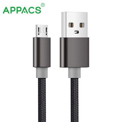 

APPACS 5V21A Micro USB Cable Fast Charging Mobile Phone USB Charger Cable 1M Data Sync Cable for Samsung HTC LG Android