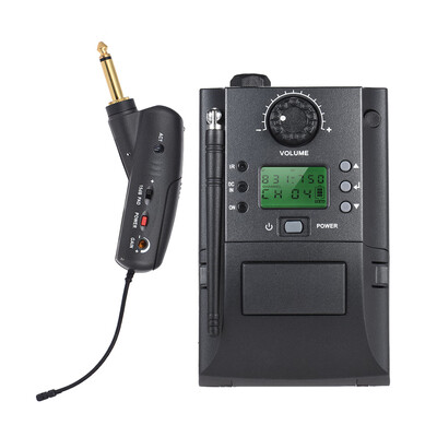 

Portable UHF Instrument Wireless Microphone System with Receiver & Transmitter 32 Channels for Electric Guitar