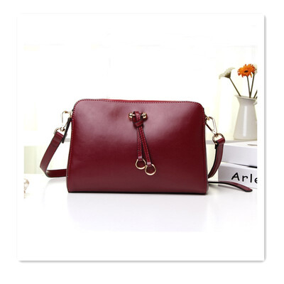 

2018 autumn new leather bag double zipper leather shoulder bag diagonal female bag lady Sen retro bag