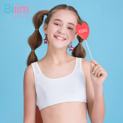 

Hundreds of girls&girls bra development period without steel ring girls underwear vest tube top student children bra 1388 1388 tooth white 90A