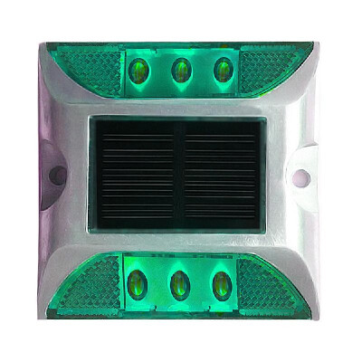 

Solar Deck Lights 6-LED Driveway Light Aluminum Waterproof Outdoor Path Road Stairs Step Ground Lamp for Pathway Garden Patio Yard