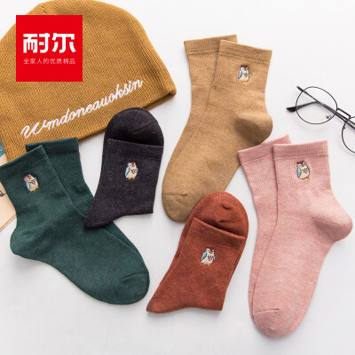 

Nair 5 pairs of thick warm socks female color spinning solid color autumn&winter fashion silver silk tube female socks dark gray 1 hemp gray 1 pink 1 dark green 1 brick red 1