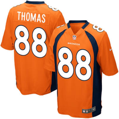 

Mens Football Jersey Denver Broncos Demaryius Thomas Orange Team Color Game Jersey