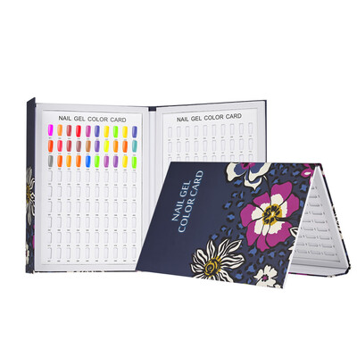

Professional 180 Colors Nail Gel Polish Display Chart Nail Polish Color Card Board