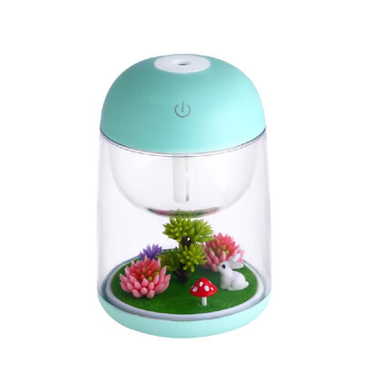 

Creative 460ml Fish Tank Aquarium Lamp Humidifier Crystal Clear Fish Tank Household Air Purifiers Mini USB Humidifiers Night Light