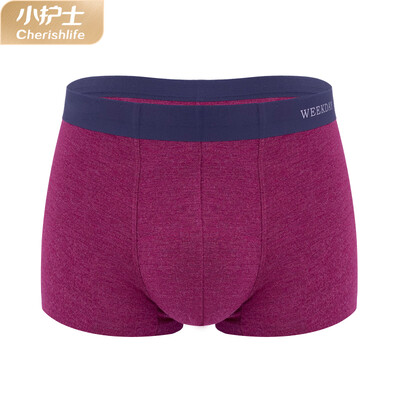

Little nurse mens underwear 2019 new 80 thin section Modal Mingliang seamless breathable waist mens boxer briefs XAN089 red 175XL