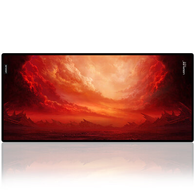 

LESAILES 9004003mm red domineering background game esports mouse pad large computer keyboard table pad easy to clean