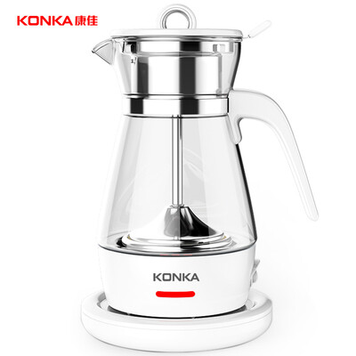 

Konka KONKA tea maker 06L health pot teapot glass thick steam spray type 304 stainless steel kettle office home cooking teapot KCT-8062