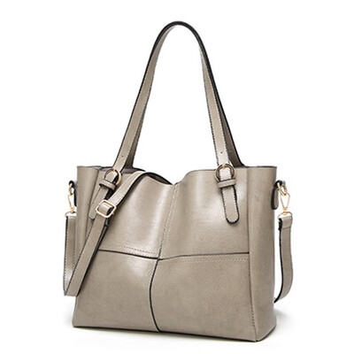 

Lady Vintage PU Shoulder Bag 2019 New Female Big Causal Tote Bags Women Handbags Bolsa Feminina Preta Sac A Main Drop shipping