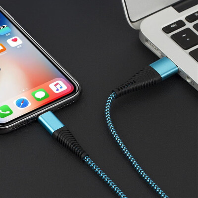 

High Tensile Micro USB Cable C Type-C 2A 8 Pin Charger Data Sync Nylon Braid Cable For iPhone Samsung Huawei Charging Cable