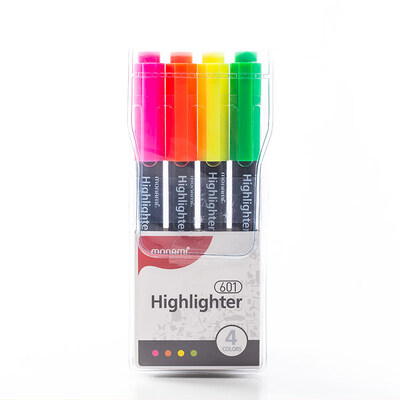 

Korea Munami monami highlighter pen account student with a focus pen 4 color set 06021Z04