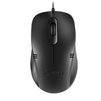 

Fine little sun SUNROSE 2383 wired mute silent boys&girls USB notebook home office desktop computer mouse sound black