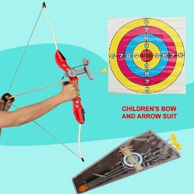 

118 Archery Shooting Bow&Arrow for Kids Outdoor Hunting Game Suction Cup Arrows Target Quiver Outdoor Garden Fun Game