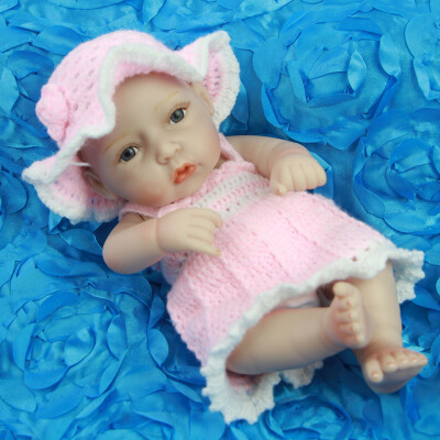 

23" New Style Baby Reborn Doll 57cm Full Silicone Body Blond Wig Lifelike Princess Baby Doll Toy For Kid Best Playmate XMAS Gift