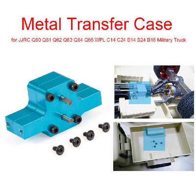 

Upgrade RC Car Metal Transfer Case for JJRC Q60 Q61 Q62 Q63 Q64 Q65 WPL C14 C24 B14 B24 B16 Military Truck