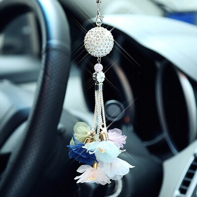 

Car Interior rearview mirror Hanging Pendant Car Decoration Accessories lovely Diamond Crystal Ball Ornaments Charm Nice gift