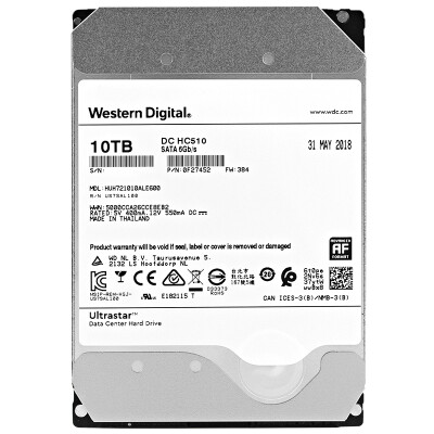 

Western Digital 10TB SATA6Gbs 7200 to 256M Helium Sealed Enterprise Hard Drive HUH721010ALE600