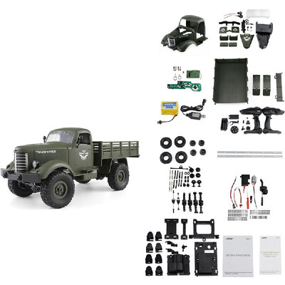 

JJRC Q61D 116 24G 4WD RC Off-road Military Truck Transporter-2 Army Car DIY Toy