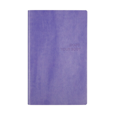 

Early morning body sculpting management record manual strength training record notebook fitness slimming exercise program book - star purple