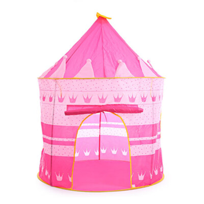 

Prince Folding Tent Children Boy Castle Cubby Play House Kids Gifts Outdoor Toy