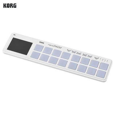 

KORG nanoPAD2 Slim-Line Portable USB MIDI Pad Controller 16 Tripper Pads with USB Cable