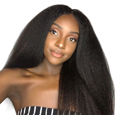 

YVONNE Virgin Brazilian Hair Weave Kinky Straight 3 Bundleslot Human Hair Bundles Natural Color Free Shipping