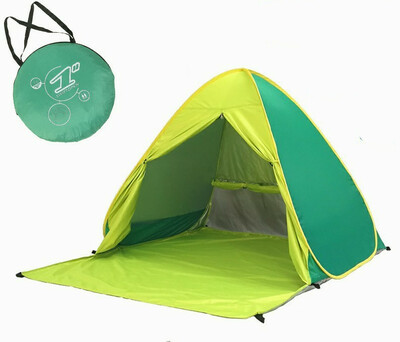 

5 person Outdoor Automatic Free build camping beach park prayer shade big tent include curtain Anti-UV Picnic fishing hiking cold