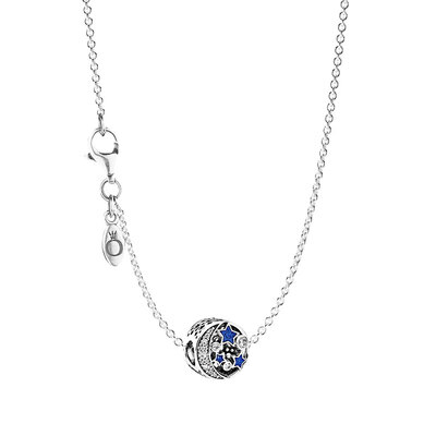 

PANDORA Pandora Star Sea Pendant Necklace Clavicle Chain Set LZPDL0109 Blue