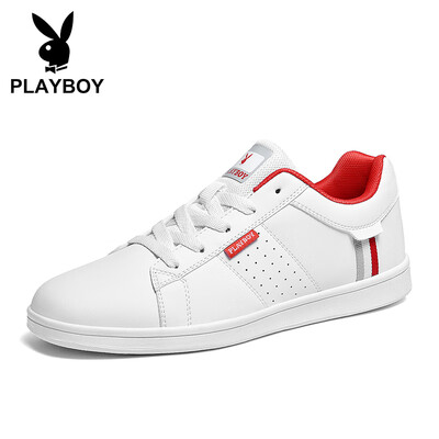 

Playboy PLAYBOY fashion sports&leisure board shoes mens lightweight non-slip wild PL611031 white red 39