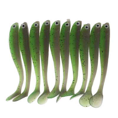 

A FISH LURE Soft Fishing Lures T Tail Simulation Baits 10pcs