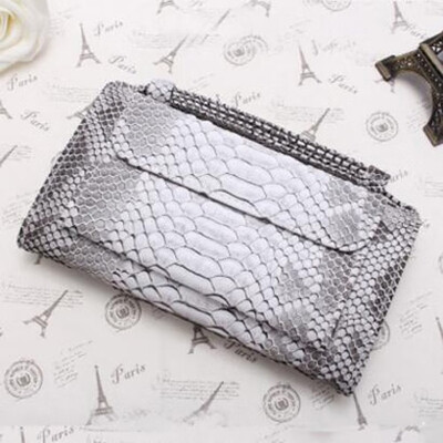 

Women Handbag Genuine Leather Clutch High Quality Shoulder Messenger Female Crossbody Bags Serpentine Print Purse Small