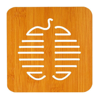 

Heat Insulation Mat Bamboo Wood Insulation Mat Heat Resistant Trivet Mat Hot Pot Holder Cute Table Mat 57"57"018