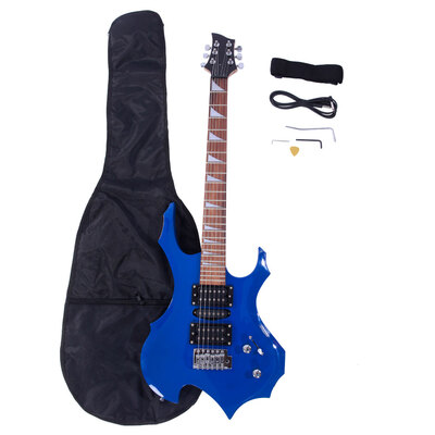 

Ktaxon Flame Type Electric Guitar Gigbag Strap Cord Pick Tremolo Bar