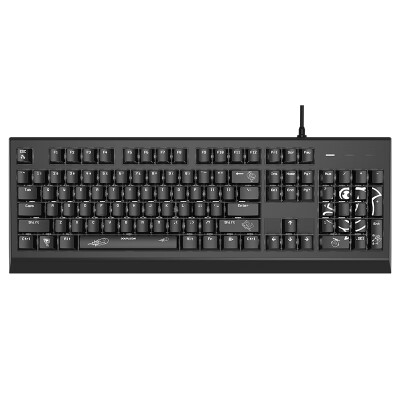 

Betta DOUYUCOM DKM170 mechanical keyboard 104 key game keyboard white backlight mechanical keyboard wired keyboard esport keyboard eat chicken keyboard black black axis