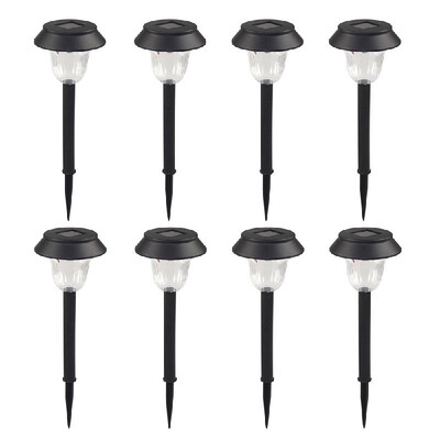 

2 Pack Solar Garden Lights Outdoor Warm White LED Pathway Lamp Garden Decoration Landscape Lighting for Patio Lawn Yard Walkway