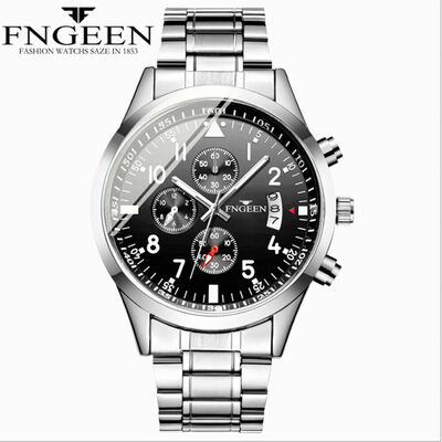 

Stainless Steel Luxury Men Fashion Military Army Analog Sport Quartz Wrist Watch