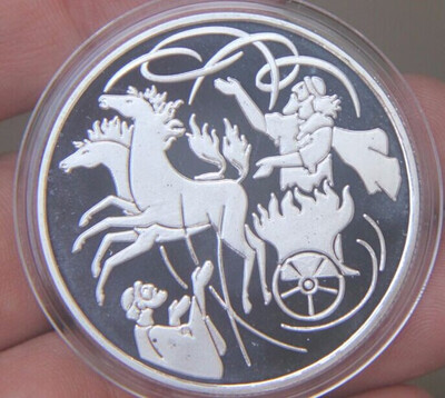 

40mm Elisha&Elijah Souvenir Coin medal HOLY BIBLE STORY Israel