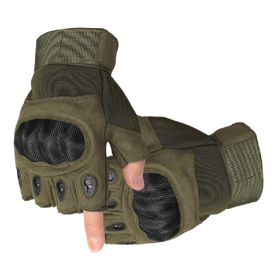 

Outdoor Tactical Gloves Military Hard Knuckle Mittens Half Finger Gloves Cycling Training Hunting Working CS Gaming Gloves