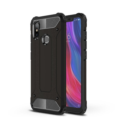 

Goowiiz Phone Case For Xiaomi Mi Poco F1 King Kong Armor Fashion Bumper PC TPU Prevent falling