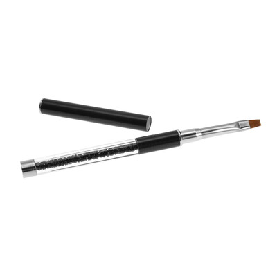 

1pc Nail Art Brush Nylon DIY Nail Pen Flat Nail Painting Brush Salon Decoration Pen for UV Gel Nail Tool Purple