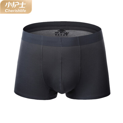 

Little nurse panties male Modal 2019 new bright ribs seamless breathable waist mens boxer briefs XAN065 iron gray 185XXXL