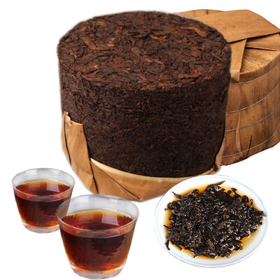 

Chinese Yunnan Super Grade Cooked Puer Tea Old Zhang Tree Ripe Puerh Tea Column Green Food 3kg