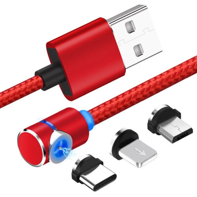 

2019 new 1M 2M usb fast charging 30 mobile phone charging cable nylon braided magnetic usb mobile data cable