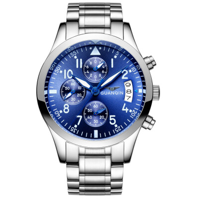 

GUANQIN GS19064 Men Quartz Watch Date Chronograph Luminous Pointer Wristwatch