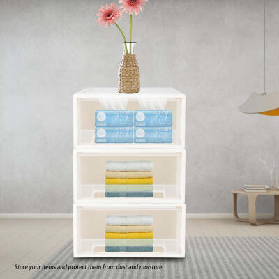 

Large Plastic Drawer Storage Box Home Sundries Socks Magazine Makeup Organizer ContainerStorage Box Drawer Storage Box