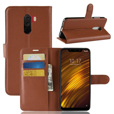 

for Xiaomi Pocophone F1 WIERSS Wallet Phone Case for Xiaomi Poco F1 618" Flip Leather Cover Case Etui Fundas Capa Coque